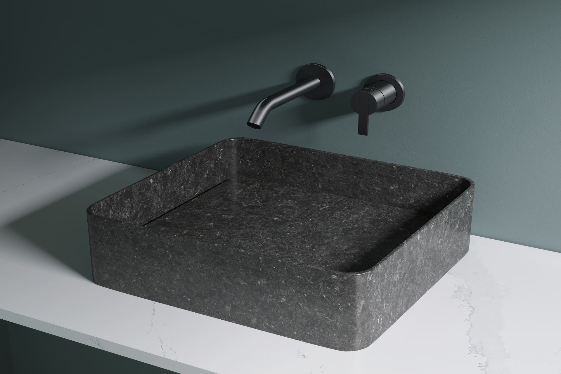 Lecco-QB2104-Black-Sapphire quartz wash basin